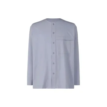 Homme Plissé Issey Miyake Shirts Men Blue Gray