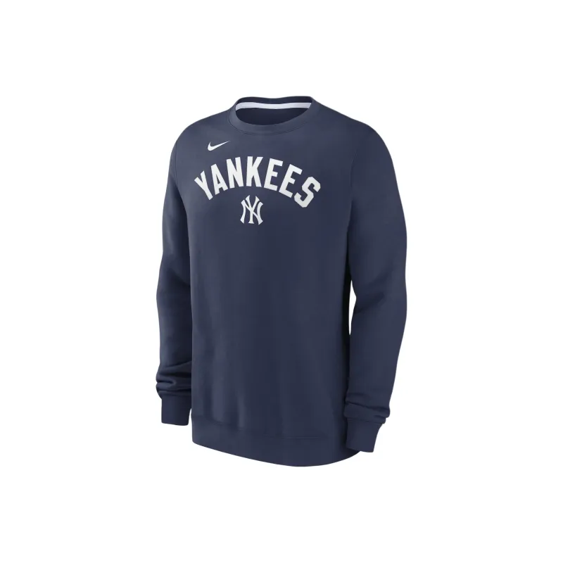 Nike MLB Collaboration Sweatshirt New York Yankees Men's Marine Blue-0