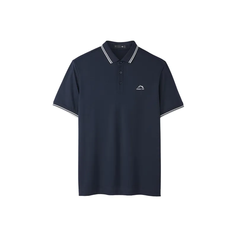 HLA The Mountain Is Not In The High Series Short Sleeved Polo Shirt Men's-18