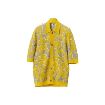 HERMES Shirts Men Yellow