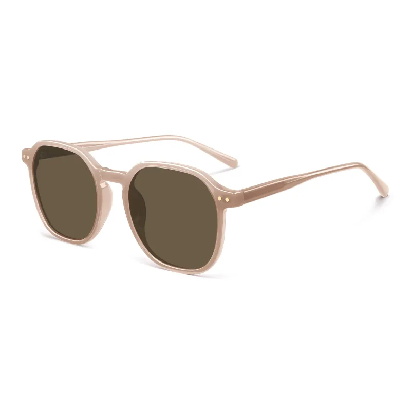 Wood Premium TR/Memory Plastic Round Sunglasses Unisex Multicolor-5