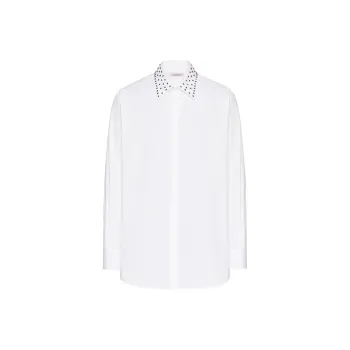 Valentino Stud Detailed Long-Sleeved Shirt
