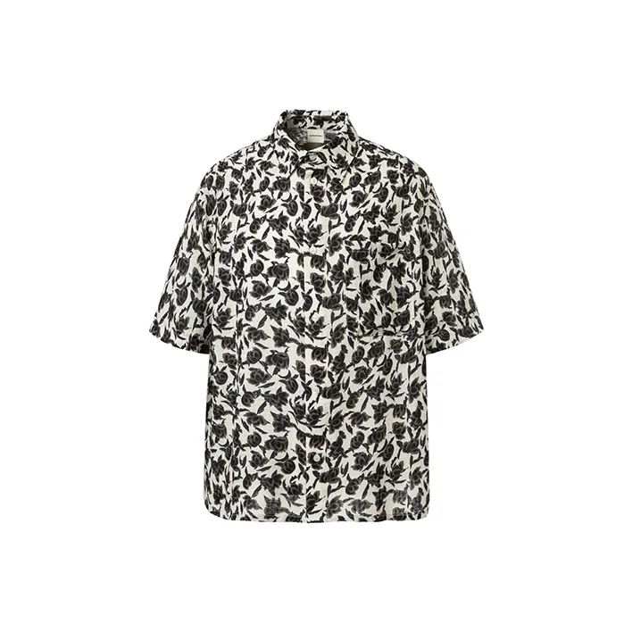 COUNTRY MOMENT Shirt Unisex Black And White Print-0
