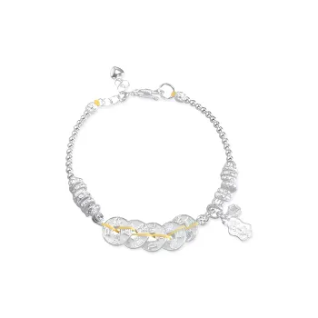 7℃ 999 Fine Silver Bracelets Unisex