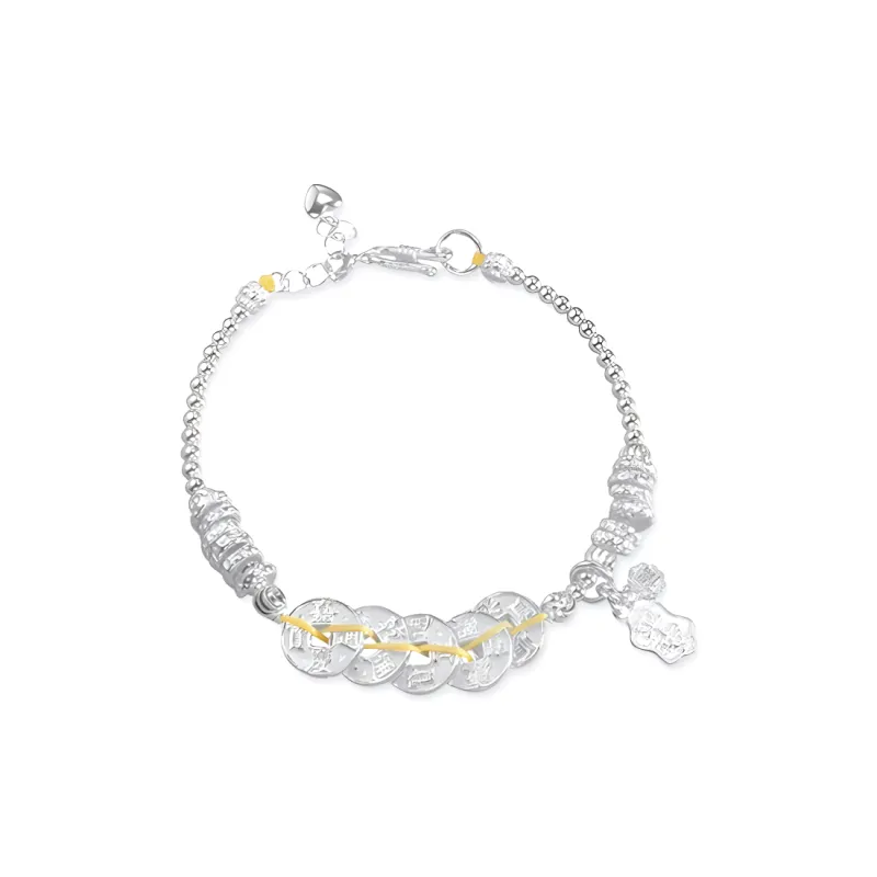 7℃ 999 Fine Silver Bracelets Unisex-0