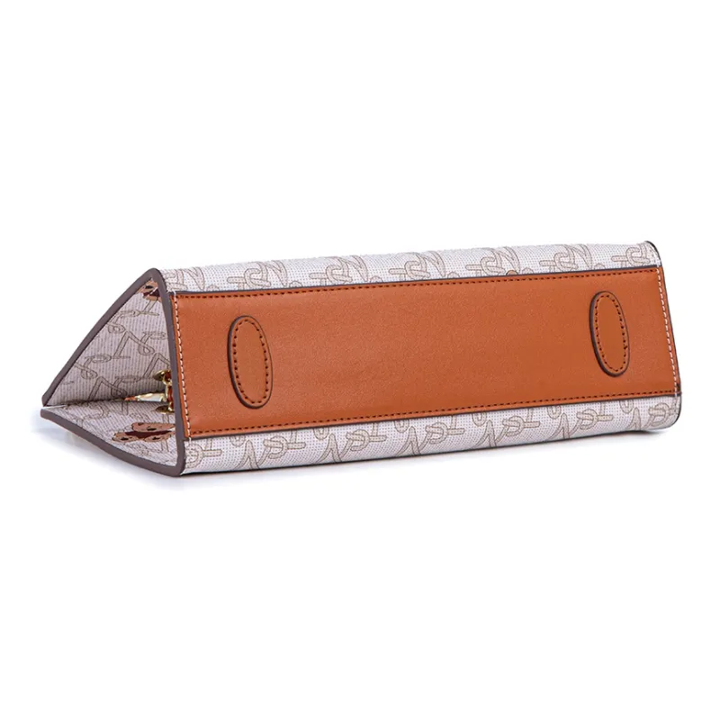 NOISY TEDDY PU Shoulder Bag Regular Women's Beige/Brown-5