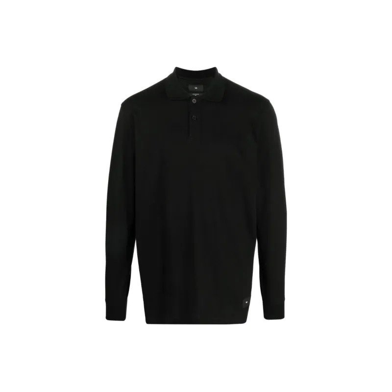 Y 3 Polo Shirts Men Black-0