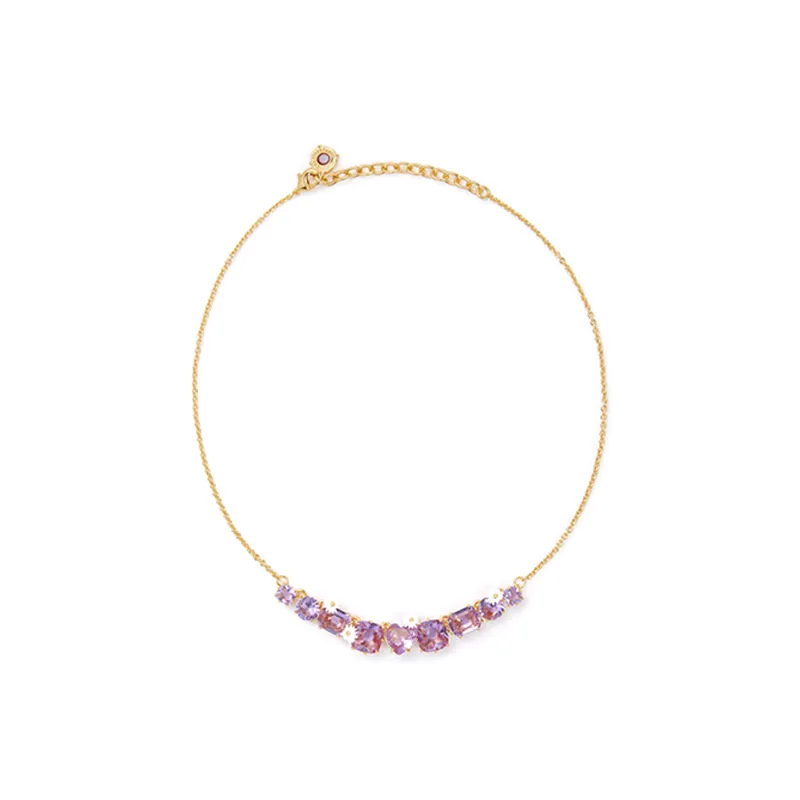 LES NEREIDES Gold Plated Necklaces Women's Purple-1