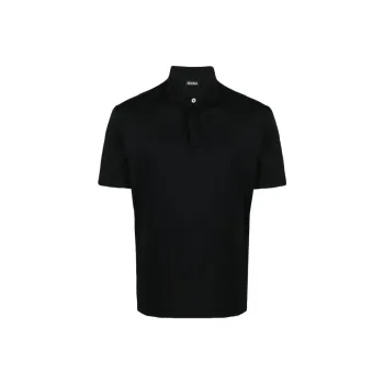 Zzegna SS23 Polo Shirt Men's Black