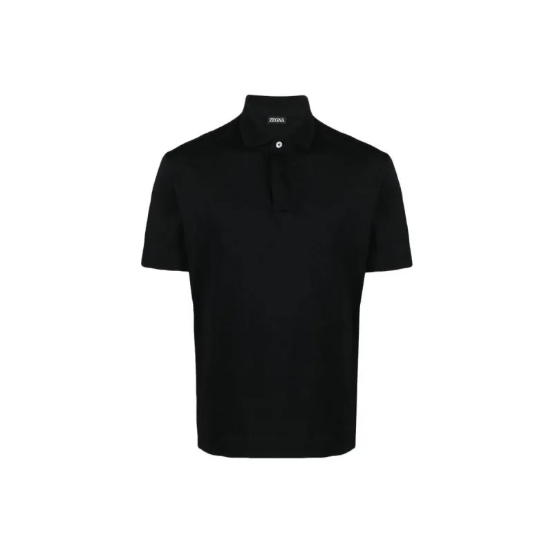 Zzegna SS23 Polo Shirt Men's Black-0