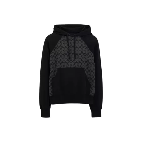 COACH Signature Hoodie Sweatshirt Men's Black