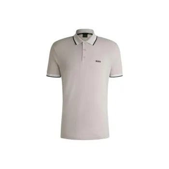 HUGO BOSS Striped Collar Polo Shirt