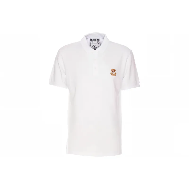 MOSCHINO Teddy Bear Patch Polo Shirt-0