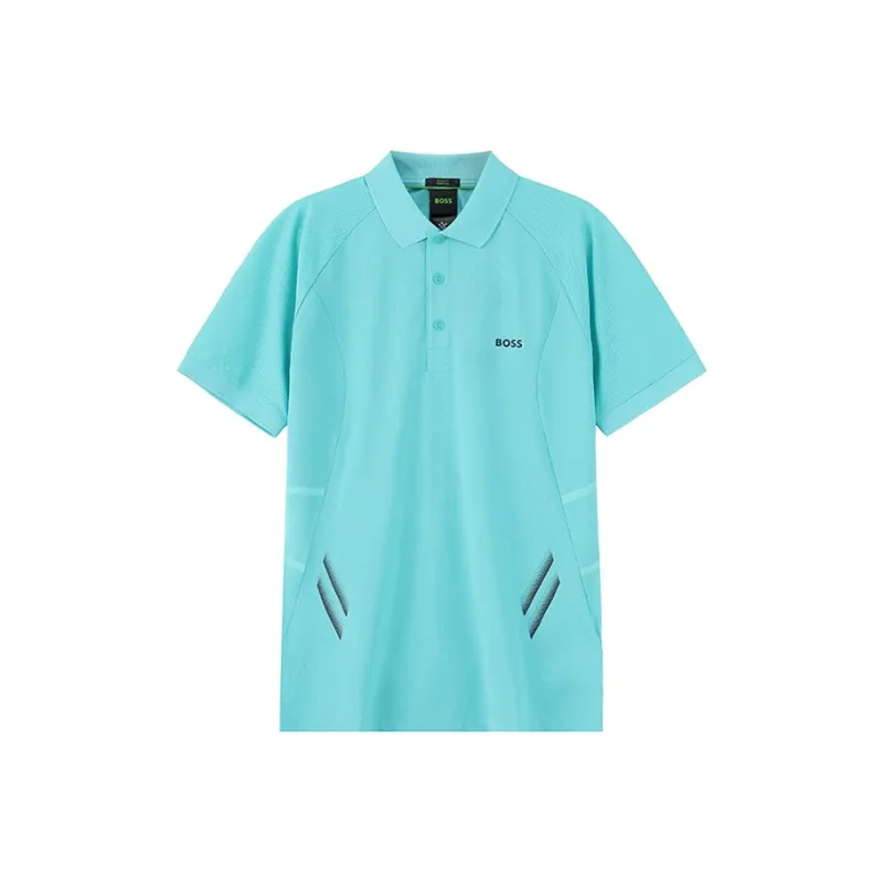 HUGO BOSS Polo Shirt Slim Fit Men's Lake Blue-0