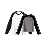 2 Pack (White & Black & Women's Cropped Gray & Black)
