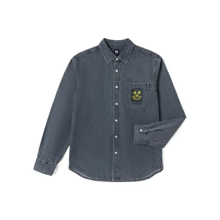 Lee Shirts Men Black Gray Color-0