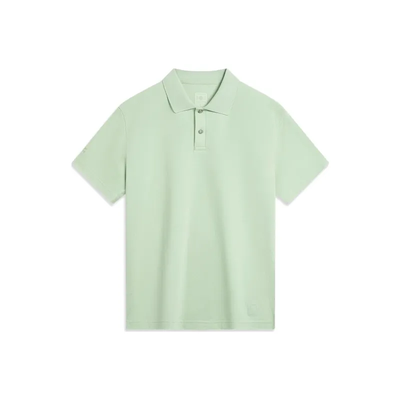 LiNing Sports Life Collection Polo Shirt Men's Bamboo Green-0