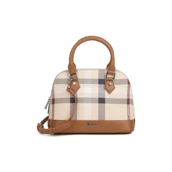 AQUASCUTUM PVC Handbag Medium Size Women's Brown