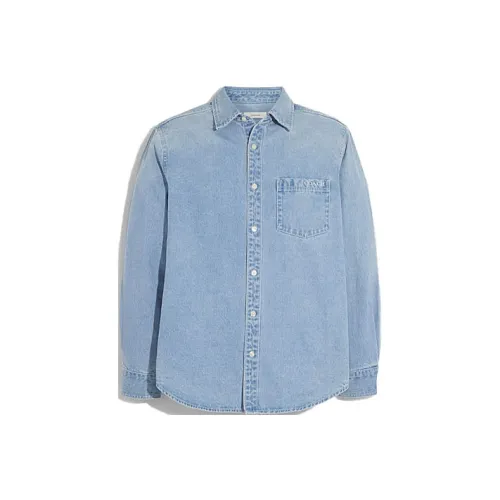 COACH Shirts Men Blue