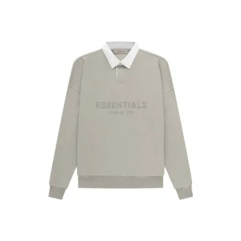 Fear Of God Essentials SS23 Polo Shirt Men's Seal Gray
