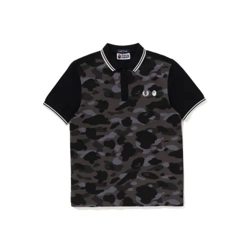 A BATHING APE X Fred Perry Color Camo Polo