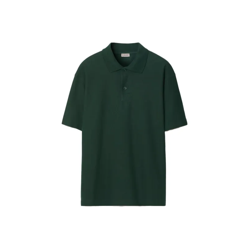 Burberry FW23 Cotton Polo Shirt Polo Shirt Men's Green-0