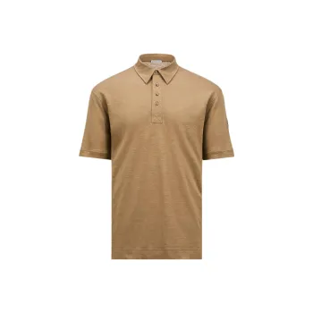 Moncler SS25 Polo Shirt Men's Beige