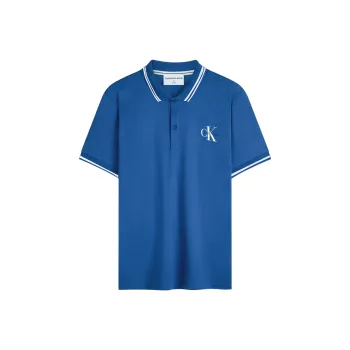 CALVIN KLEIN Polo Shirt Men's Blue