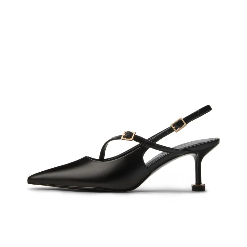 CHARLES&KEITH Small Ck Slim Heel High Heels 6.5cm Women's-0
