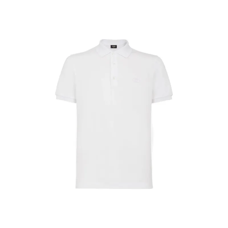 FENDI Polo Shirts Men White-0