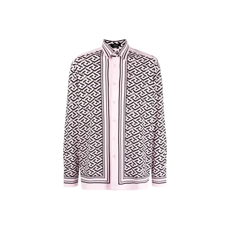 VERSACE Shirts Men Pink-0