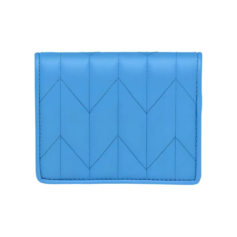 MIU MIU Soft Sheepskin Leather Wallet Small Size Women's Pure Sky Blue-2