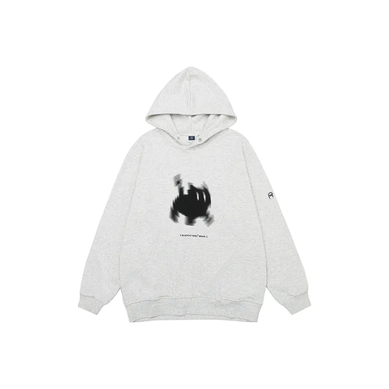 Black Cat Pixel Sweatshirt Unisex-0