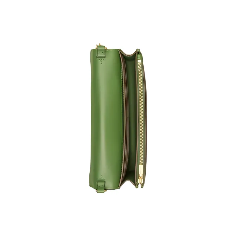 TORY BURCH Fleming Sheepskin Crossbody Bag Trumpets Women's Green-2