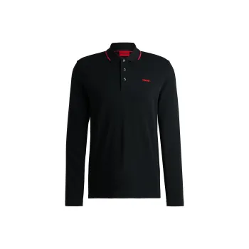 HUGO BOSS Logo Print Long sleeves Polo Shirt