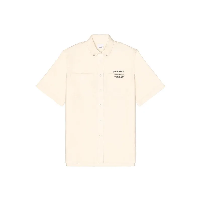 Burberry Shirts Men Beige-0