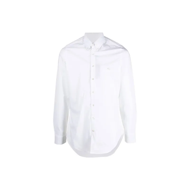 ETRO Logo Embroidered Buttoned Shirt-0