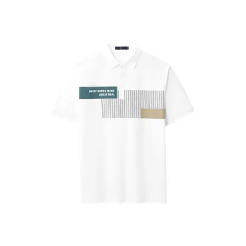 HLA Polo Shirts Men Antibacterial Anti Mite Bleached Pattern E1