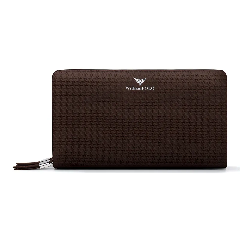 WilliamPOLO Cow Leather Large Capacity Wallet Clutch Regular Men's Multicolor-15