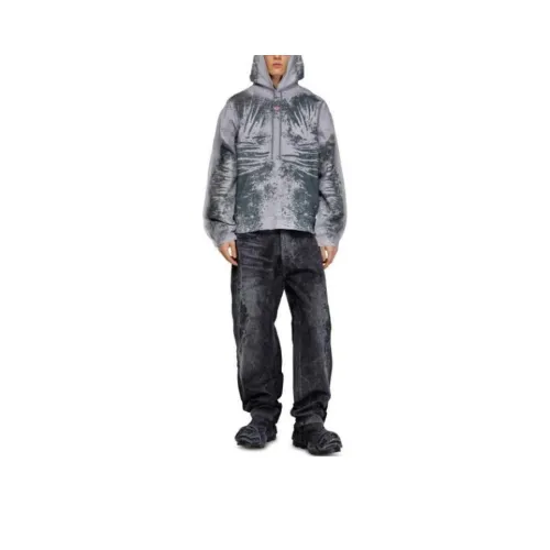 DIESEL D-Um-Rib-S Peel-Off Drawstring Hoodie