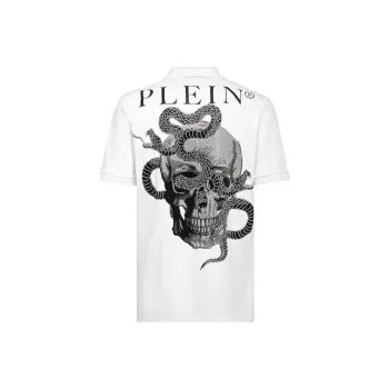 PHILIPP PLEIN Polo Shirts Men White