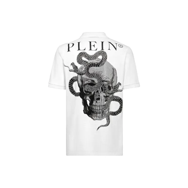PHILIPP PLEIN Polo Shirts Men White-0