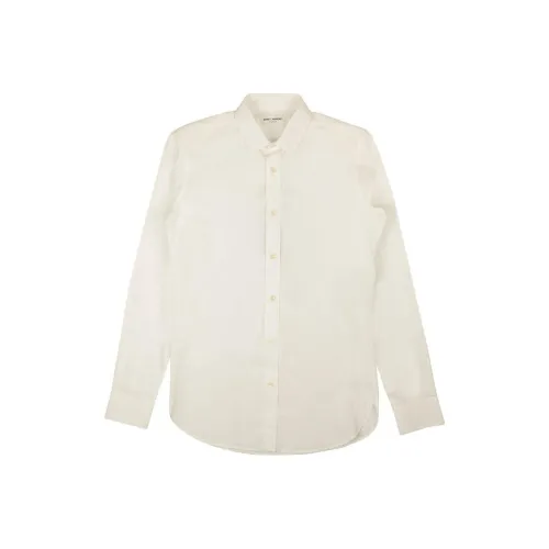 SAINT LAURENT Shirts Men Beige