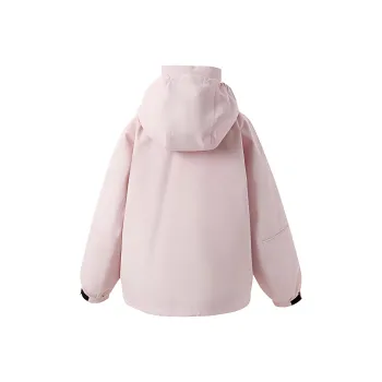 3COLOUR Water Resistant Windproof Wear Resistant Windbreaker Jacket Women's Cherry Blossom Pink