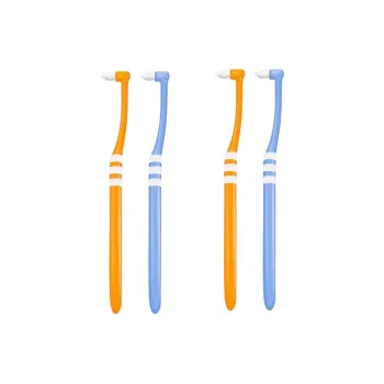 FAWNMUM Single Bundle Pointed Toe Toothbrushes Cleaning 4 Pcs