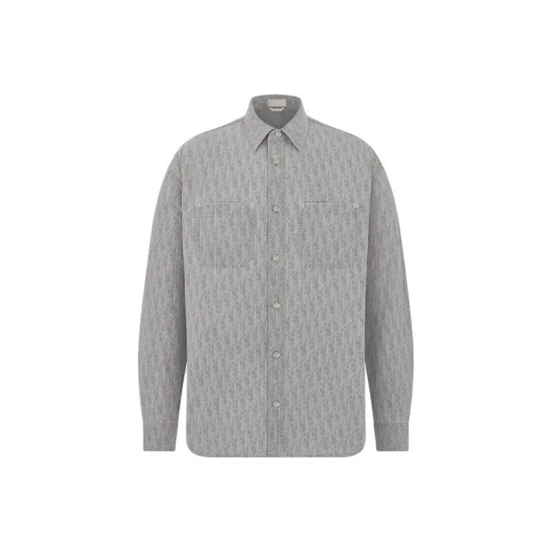 DIOR Shirts Men Gray-0
