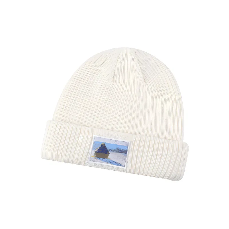 MYOMY Wool Knitted Fabric Beanies Unisex-13