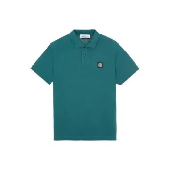 STONE ISLAND Polo Shirts Unisex Bottle Green