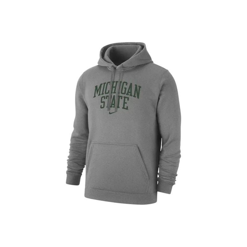 Nike Michigan State Club Fleece Men's Nike College Pullover Hoodie-0