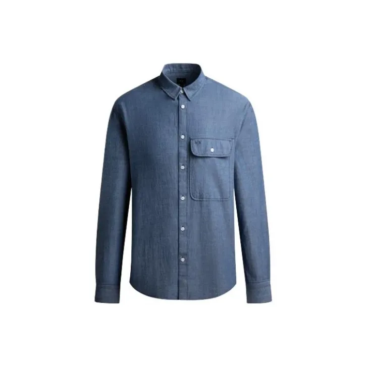 ARMANI EXCHANGEAE FW22 Shirt Men's Blue-0